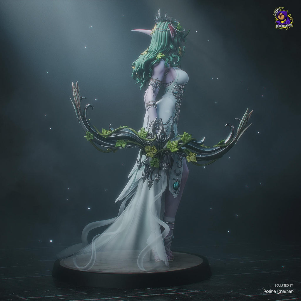 Tyrande Whisperwind Figure, Resin Statue, Hand Painted Collectible