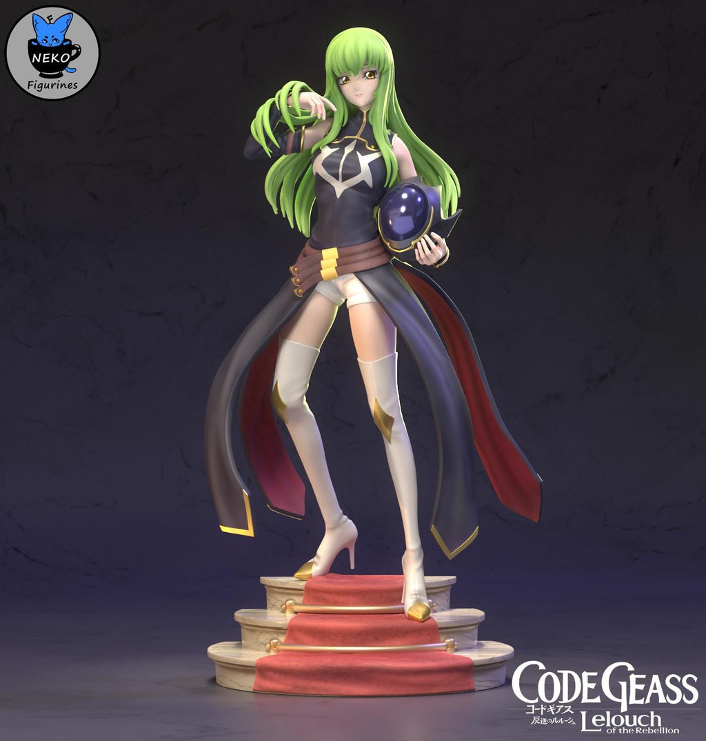 C.C. resin statue, Hand Painted Collectible Figure, 20.1 cm (7.9 in)