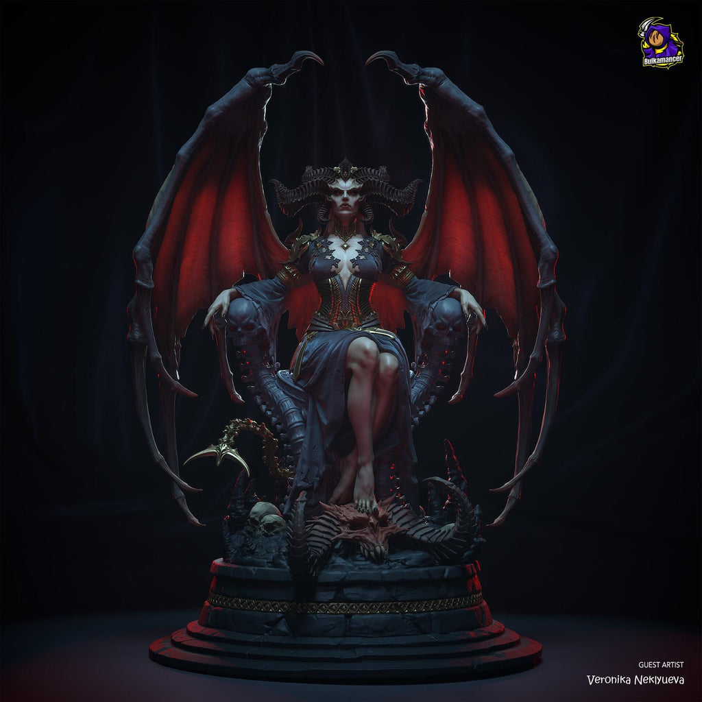 Lilith resin figure, Hand Painted Collectible Statue, Dark Fantasy