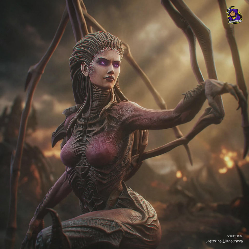 Kerrigan Resin Figure, StarCraft Statue, Hand Painted Collectible