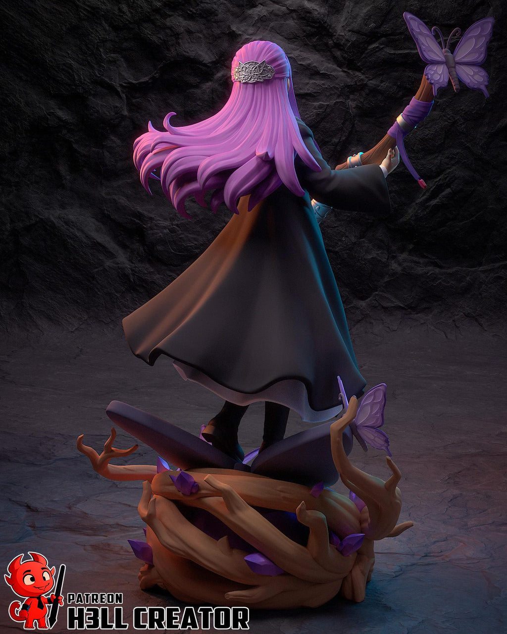 Fern Frieren resin figure, Hand Painted Statue, 22 cm (8.66 in)
