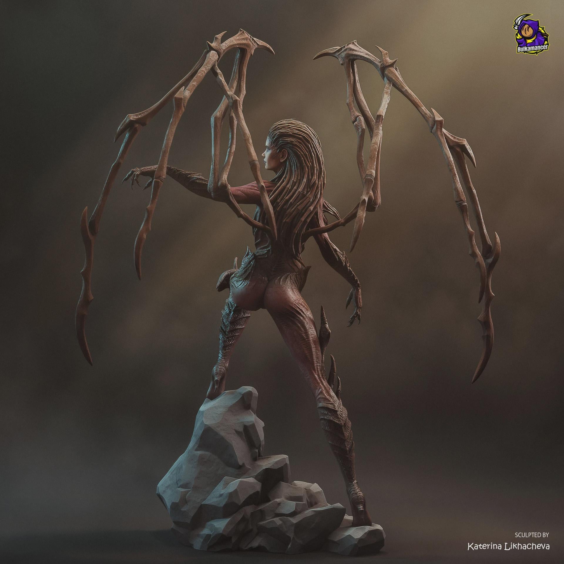 Kerrigan Resin Figure, StarCraft Statue, Hand Painted Collectible
