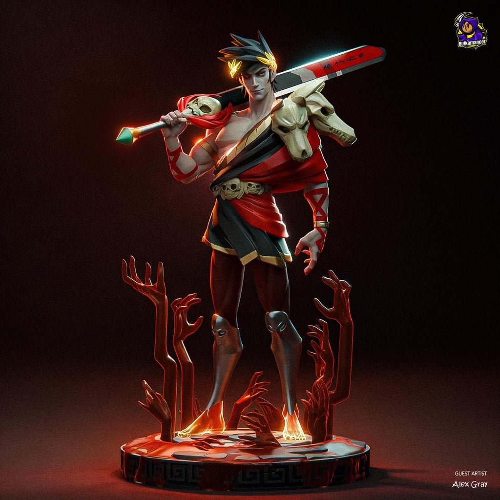 Zagreus Resin Figure, Hades Hand Painted Statue, 25.3 cm (9.96 in)