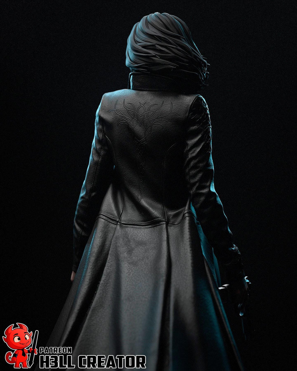 Selene resin statue, Hand Painted Collectible Figure, 234 mm (9.2 in)