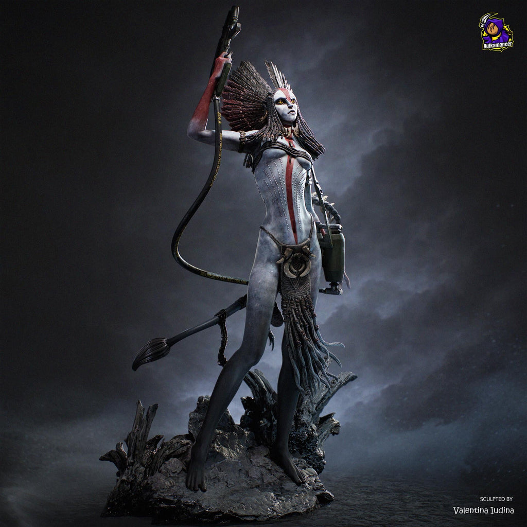 Varang Resin Figure, Hand Painted Collectible Statue, 34.1 cm (341 mm)