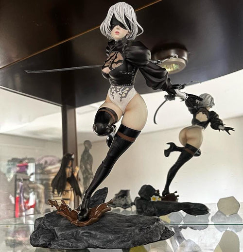 2B Figure - NieR Automata Resin Statue, Hand Painted Collectible