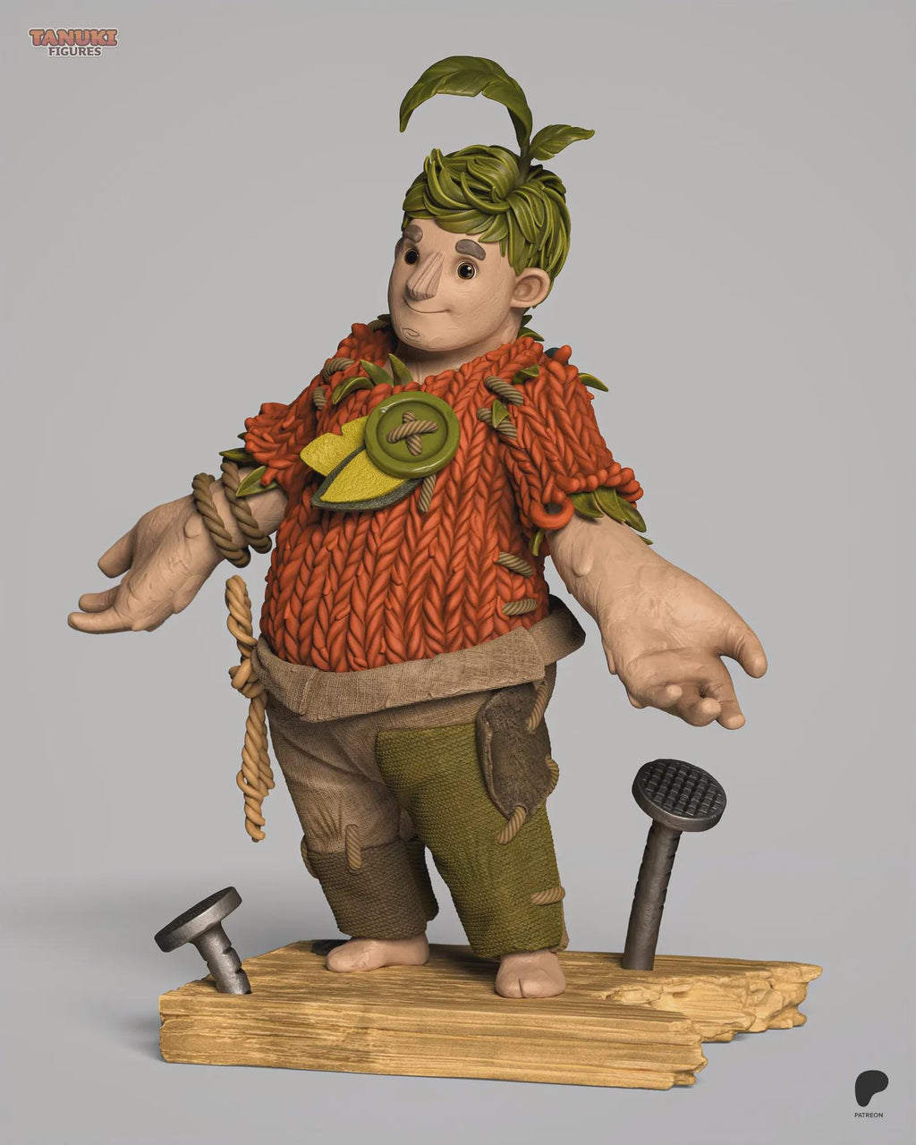 Cody resin statue, Hand Painted Collectible Figure, Display Piece