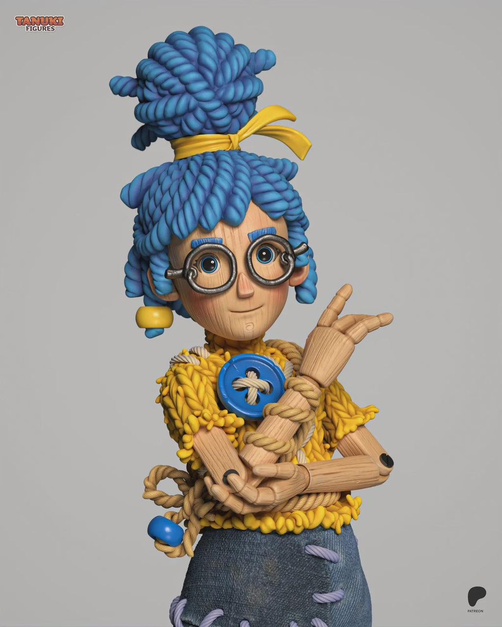 May resin statue, Hand Painted Collectible Figure, 106 mm (4.2 in)