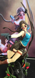 Lara Croft Statue, Tomb Raider Resin Figure, Hand Painted Collectible