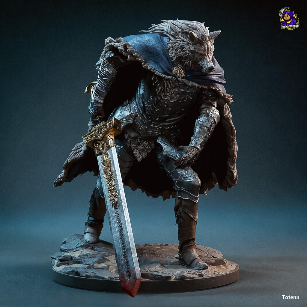 Blaidd the Half-Wolf, Blaidd Resin Figure, Hand Painted, 25 cm (9.84 in)