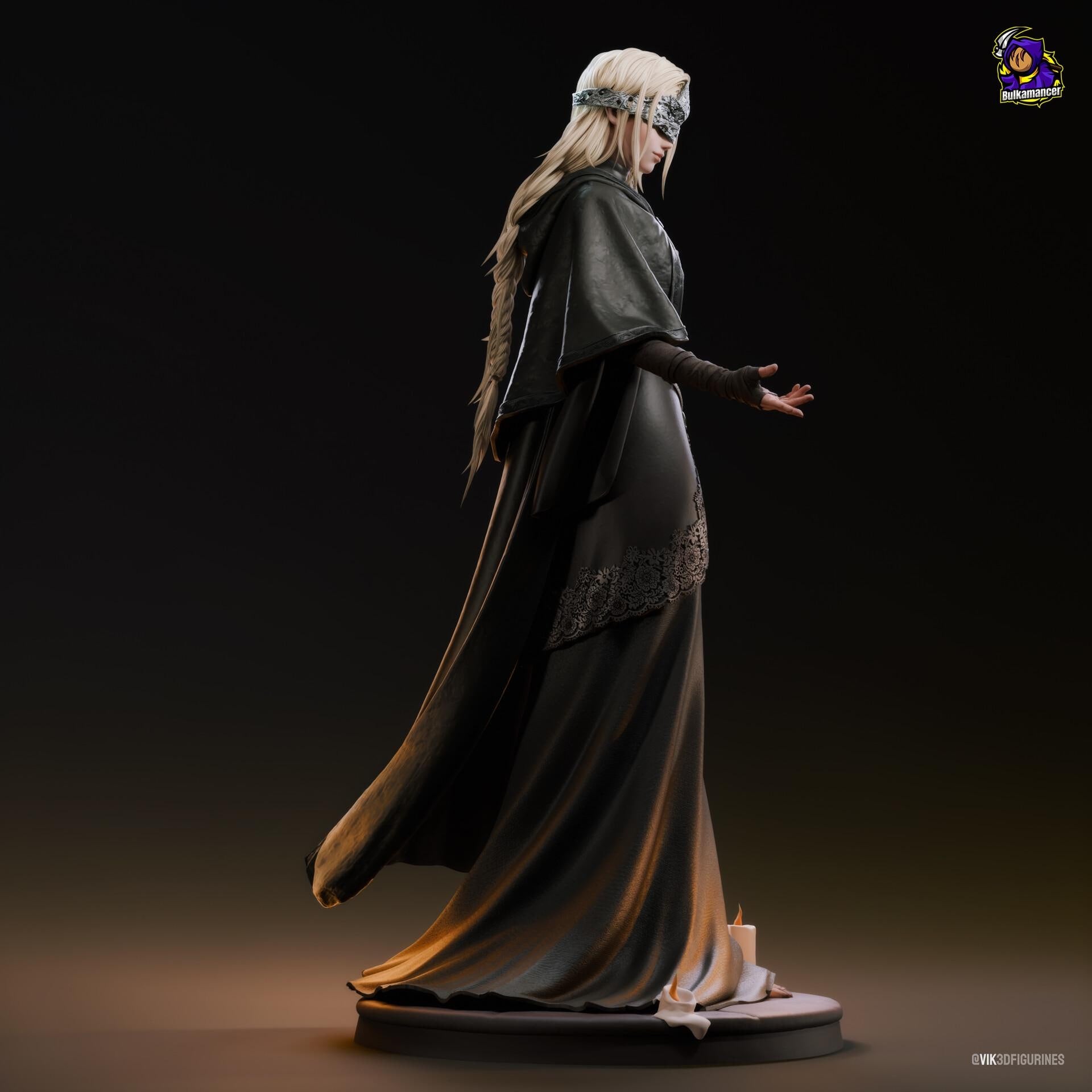 Fire Keeper Resin Figure, Dark Souls Resin Statue, Hand Painted, 23.5cm