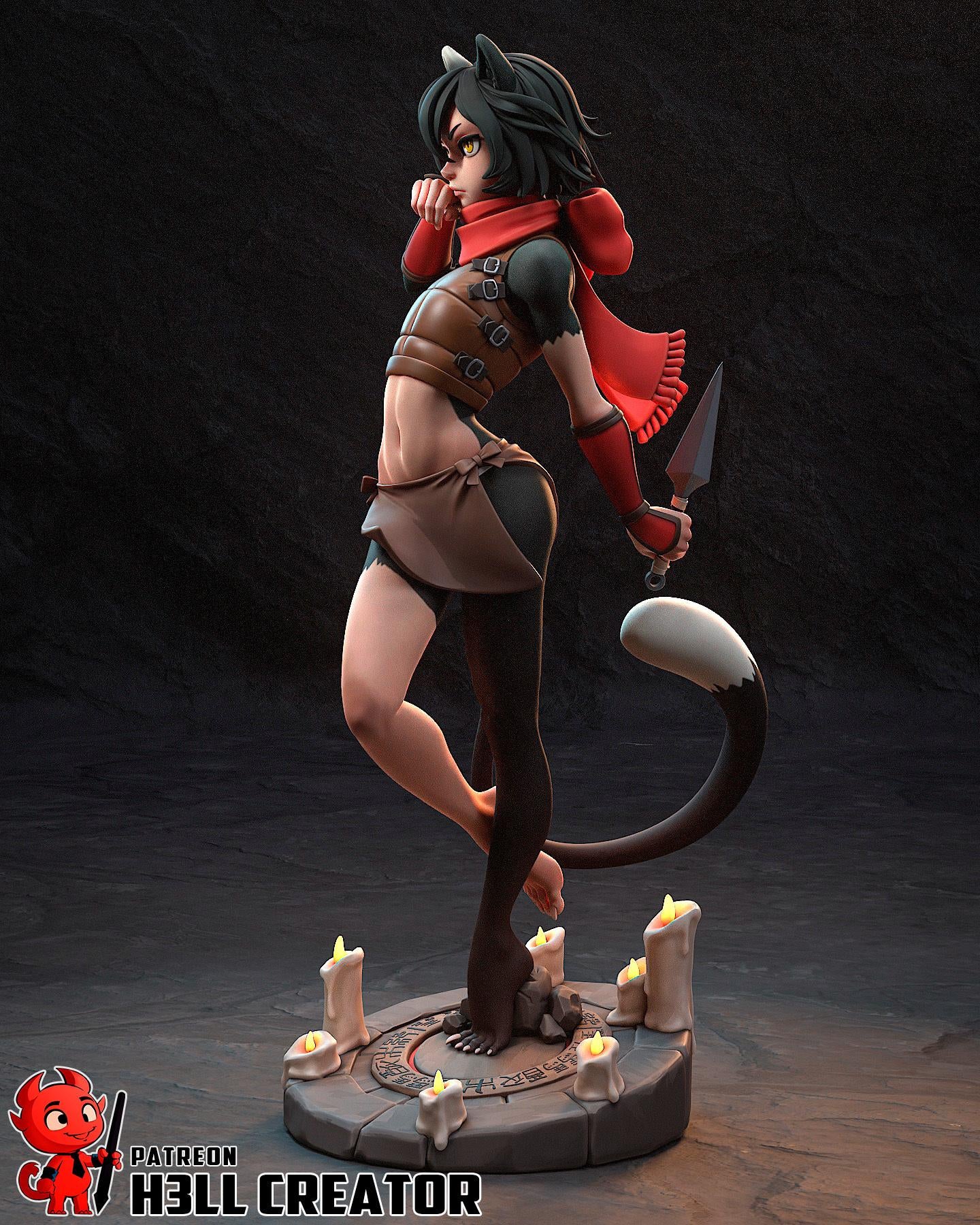 Izutsumi Resin Statue, Hand Painted Collectible Figure, 170 mm (6.7 in)