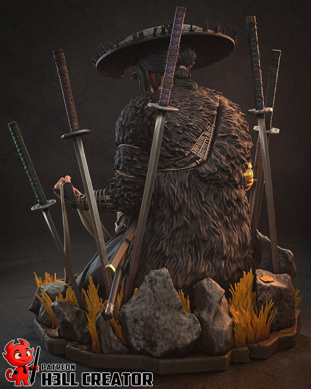 Atsu Resin Statue, Hand Painted Collectible Figure, 123 mm (4.8 in)