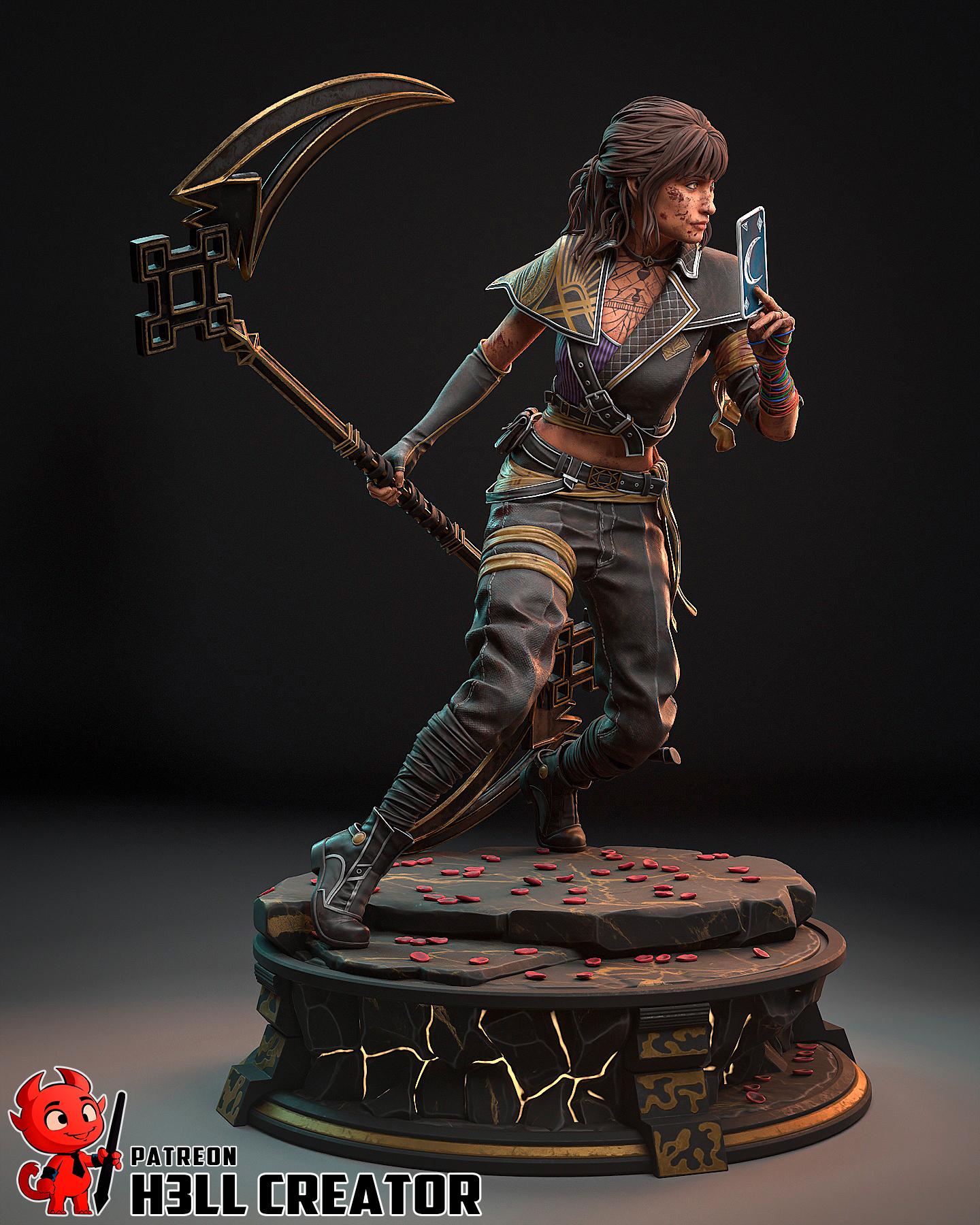 Sciel Resin Statue, Hand Painted Collectible Figure, 168 mm (6.6 in)