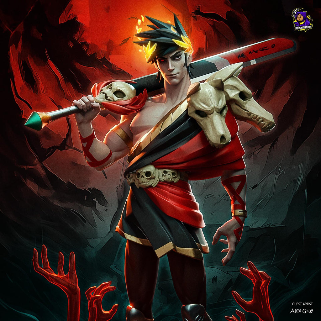 Zagreus Resin Figure, Hades Hand Painted Statue, 25.3 cm (9.96 in)