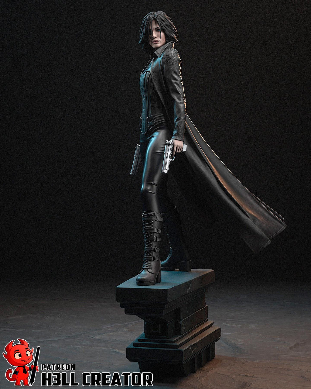 Selene resin statue, Hand Painted Collectible Figure, 234 mm (9.2 in)