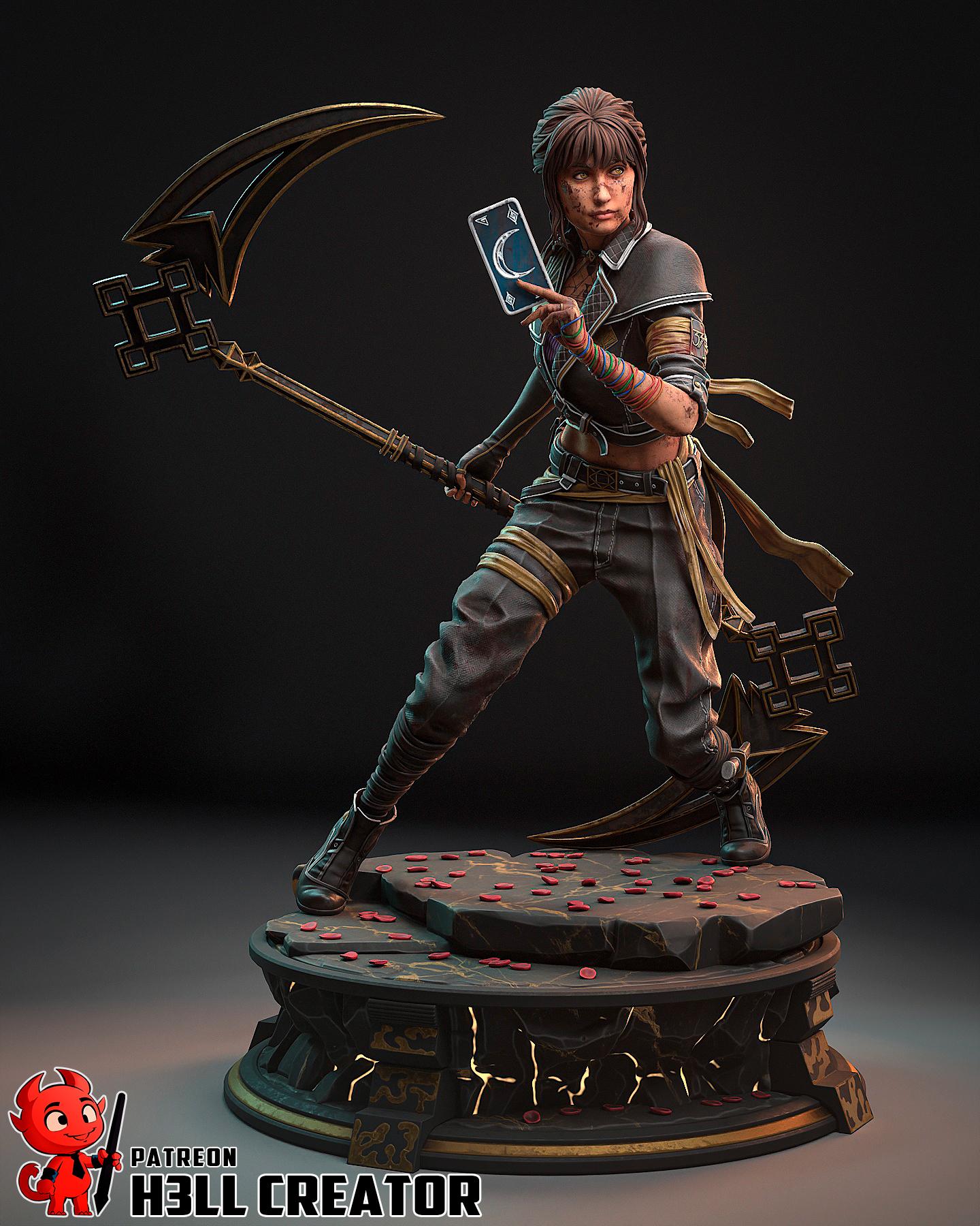 Sciel Resin Statue, Hand Painted Collectible Figure, 168 mm (6.6 in)