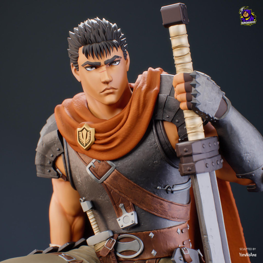 Guts Berserk Figure, Resin Statue, Hand Painted Collectible, 26.3 cm (10.35 in)