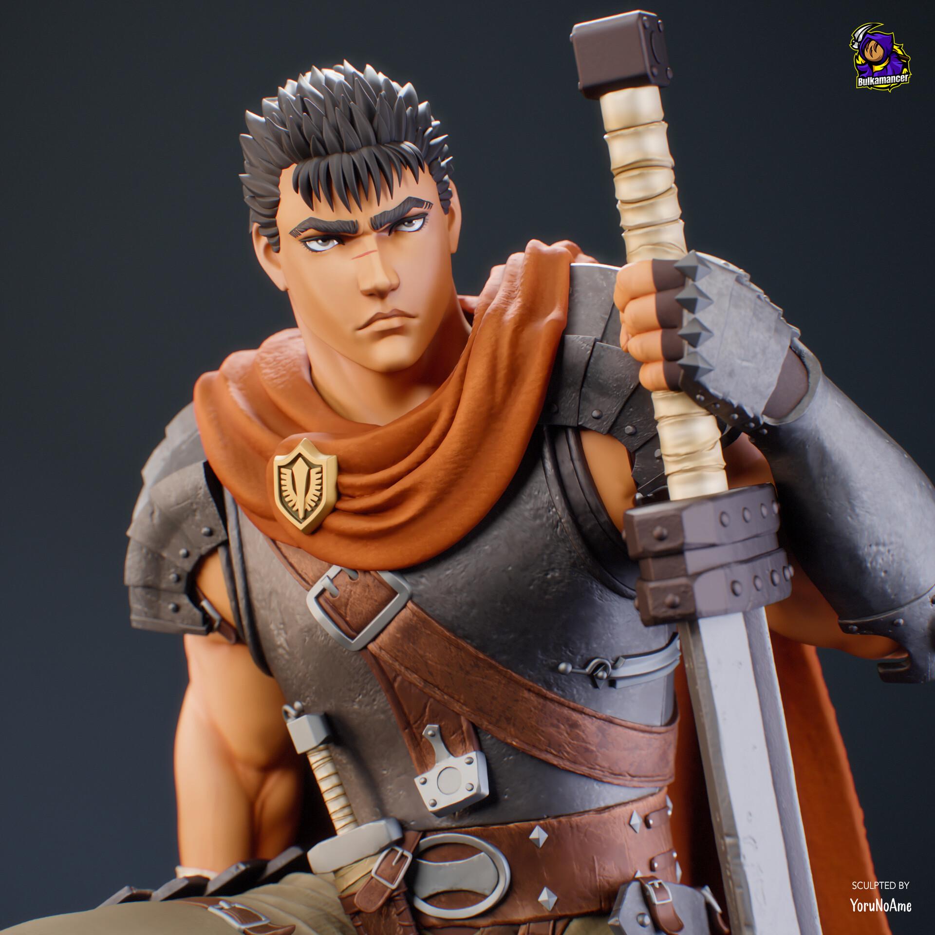 Guts Berserk Figure, Resin Statue, Hand Painted Collectible, 26.3 cm (10.35 in)