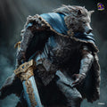 Blaidd the Half-Wolf, Blaidd Resin Figure, Hand Painted, 25 cm (9.84 in)