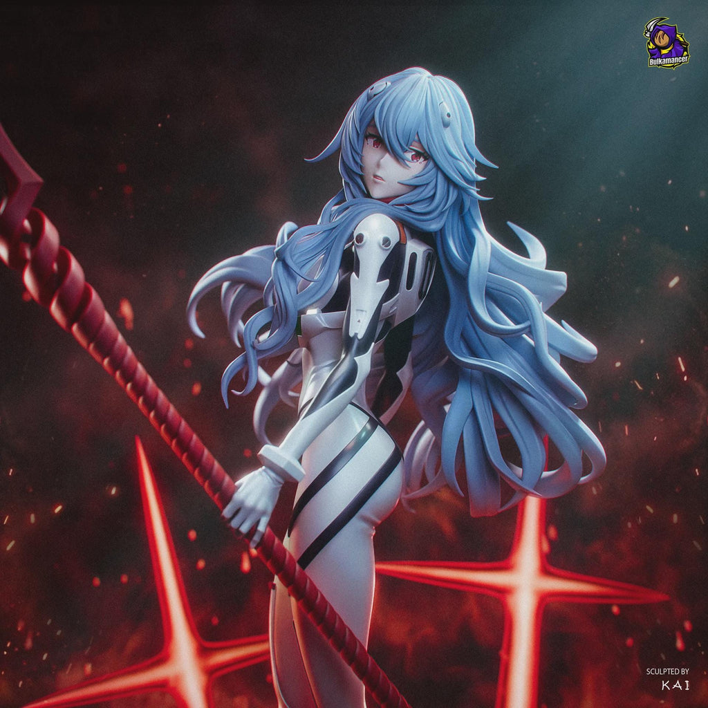 Rei Ayanami Figure, Resin Statue, Hand Painted Collectible, Display Piece