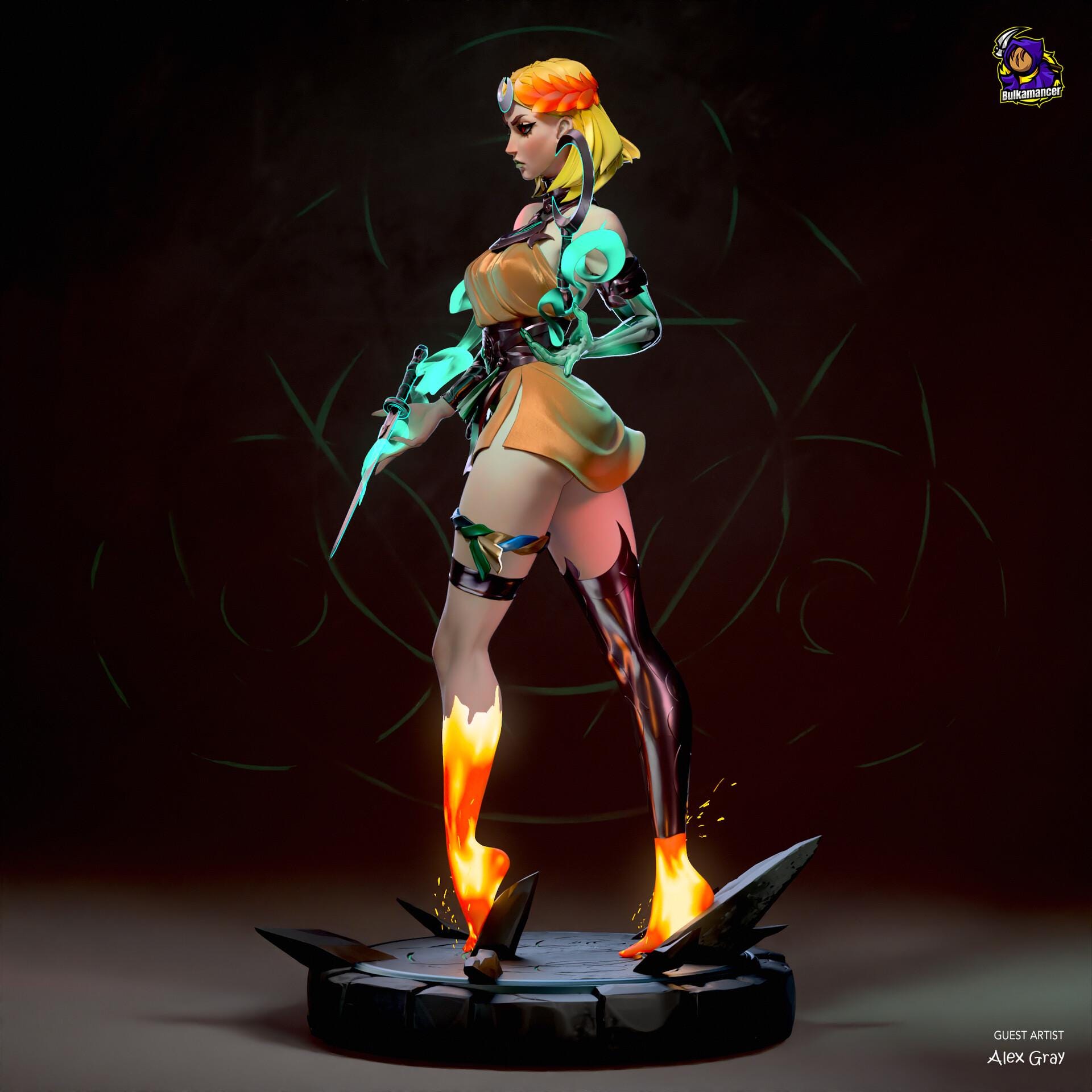Melinoe resin figure, Hand Painted Resin Statue, 22 cm (8.66 in)