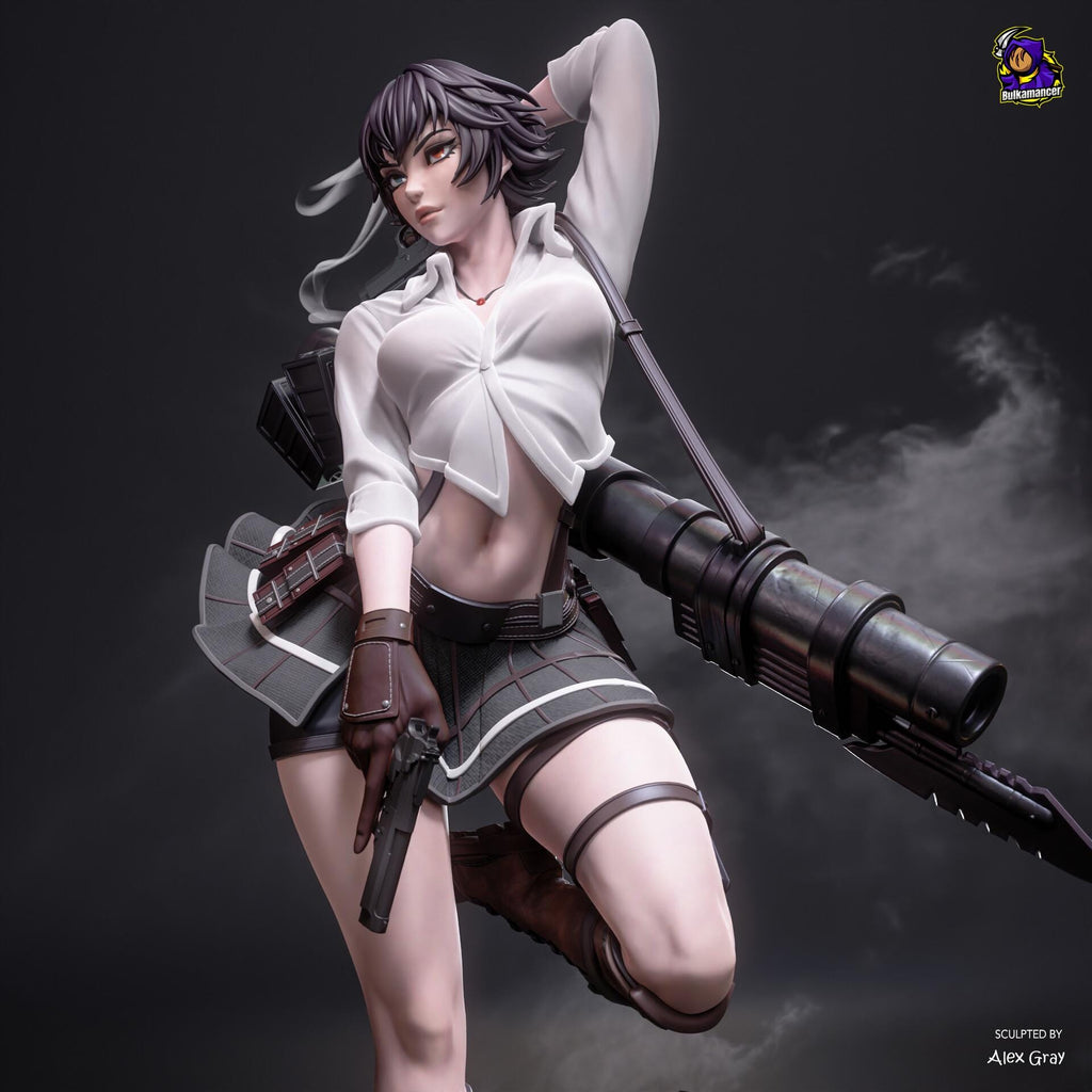 Lady resin figure Resin Statue, Hand Painted Collectible Figure, 23 cm (9.06 in)