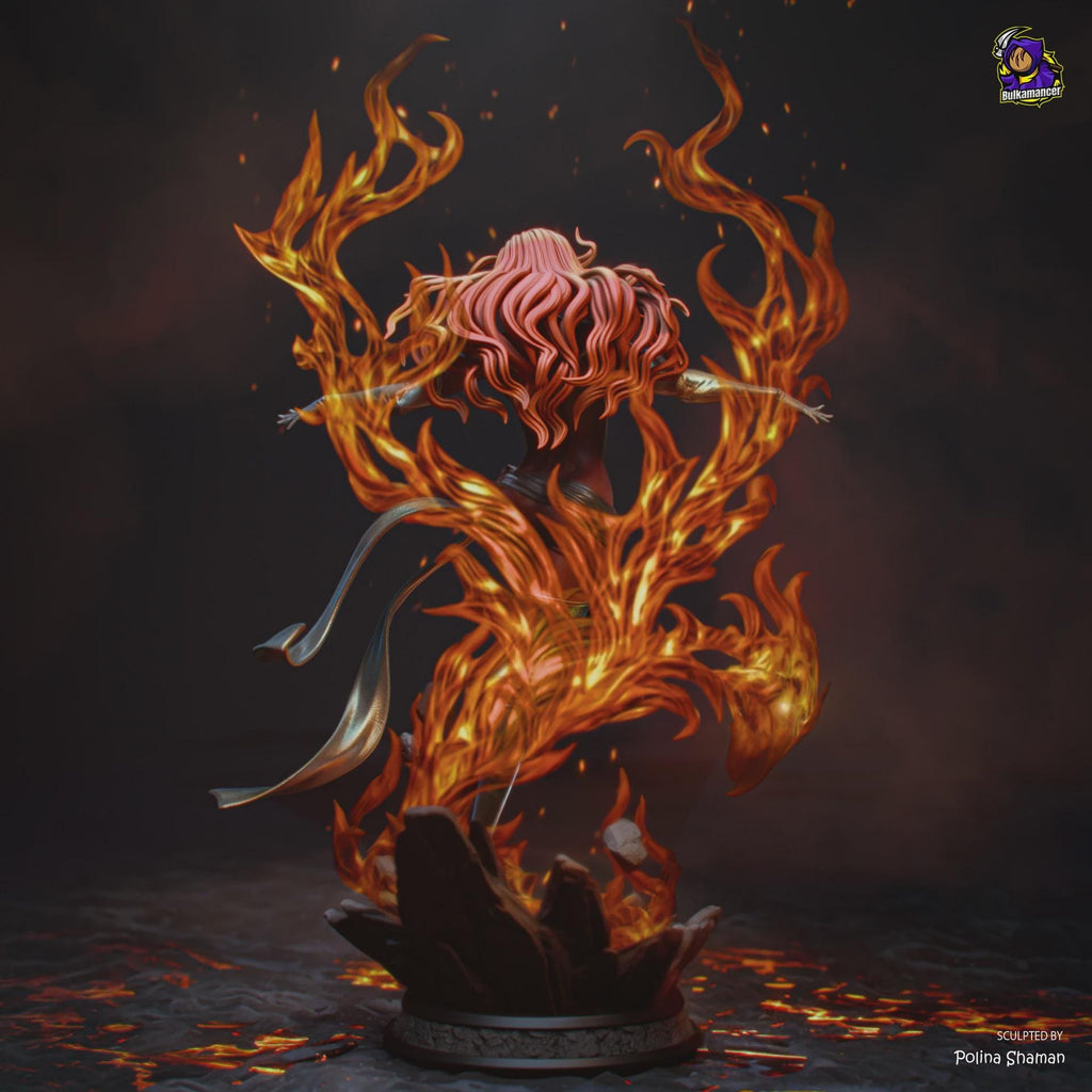 Dark Phoenix resin figure, Hand Painted Collectible Statue, Jean Grey