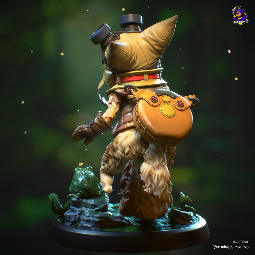Palico resin figure, Monster Hunter Hand Painted Collectible Statue