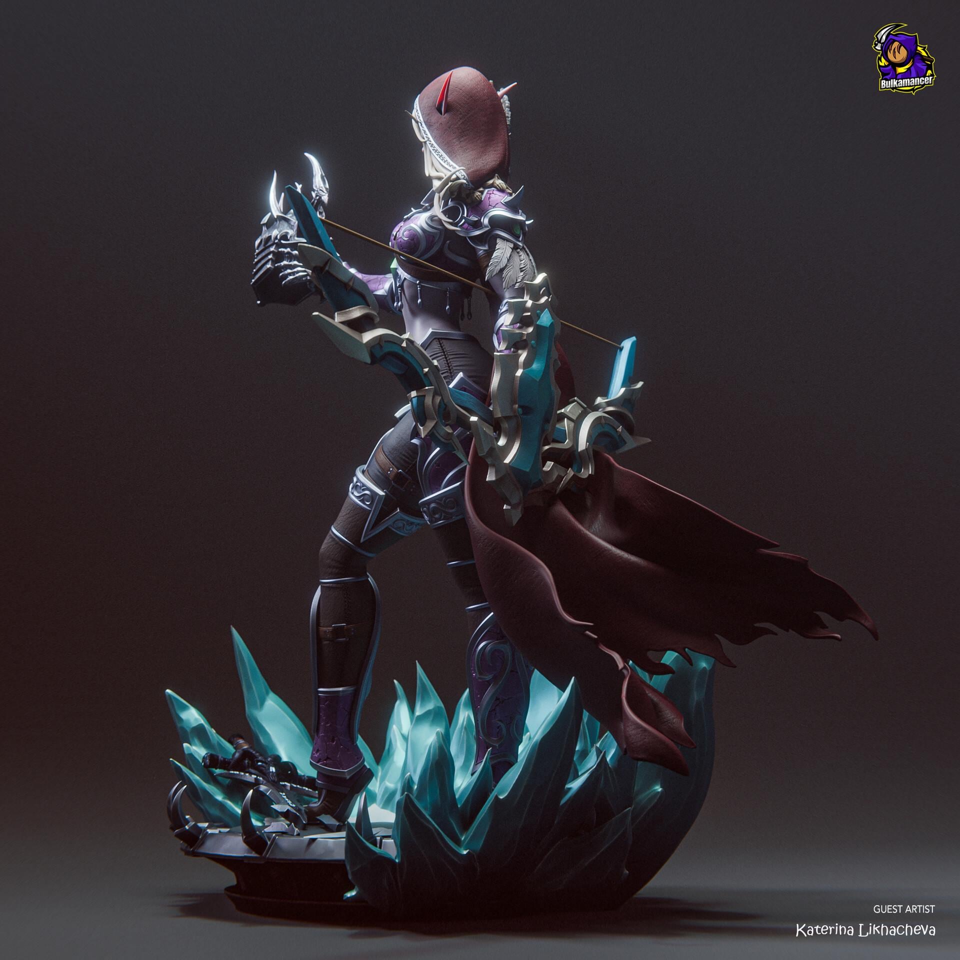 Sylvanas Windrunner Figure, Resin Statue, Hand Painted, 27.3 cm (10.75 in)