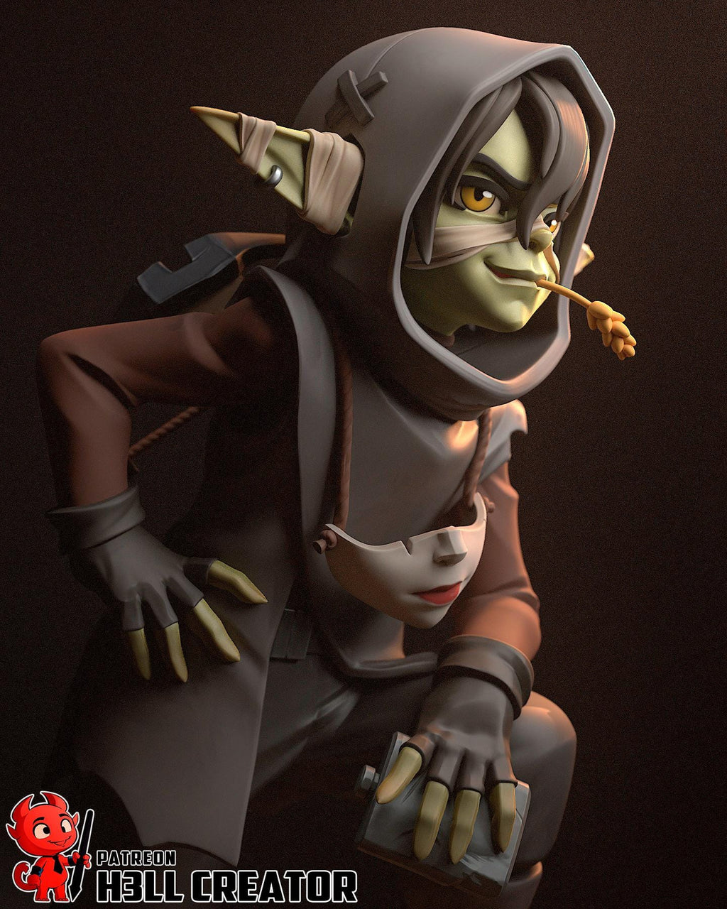 Nott Resin Statue, Hand Painted Collectible Figure, 117 mm (4.6 in)
