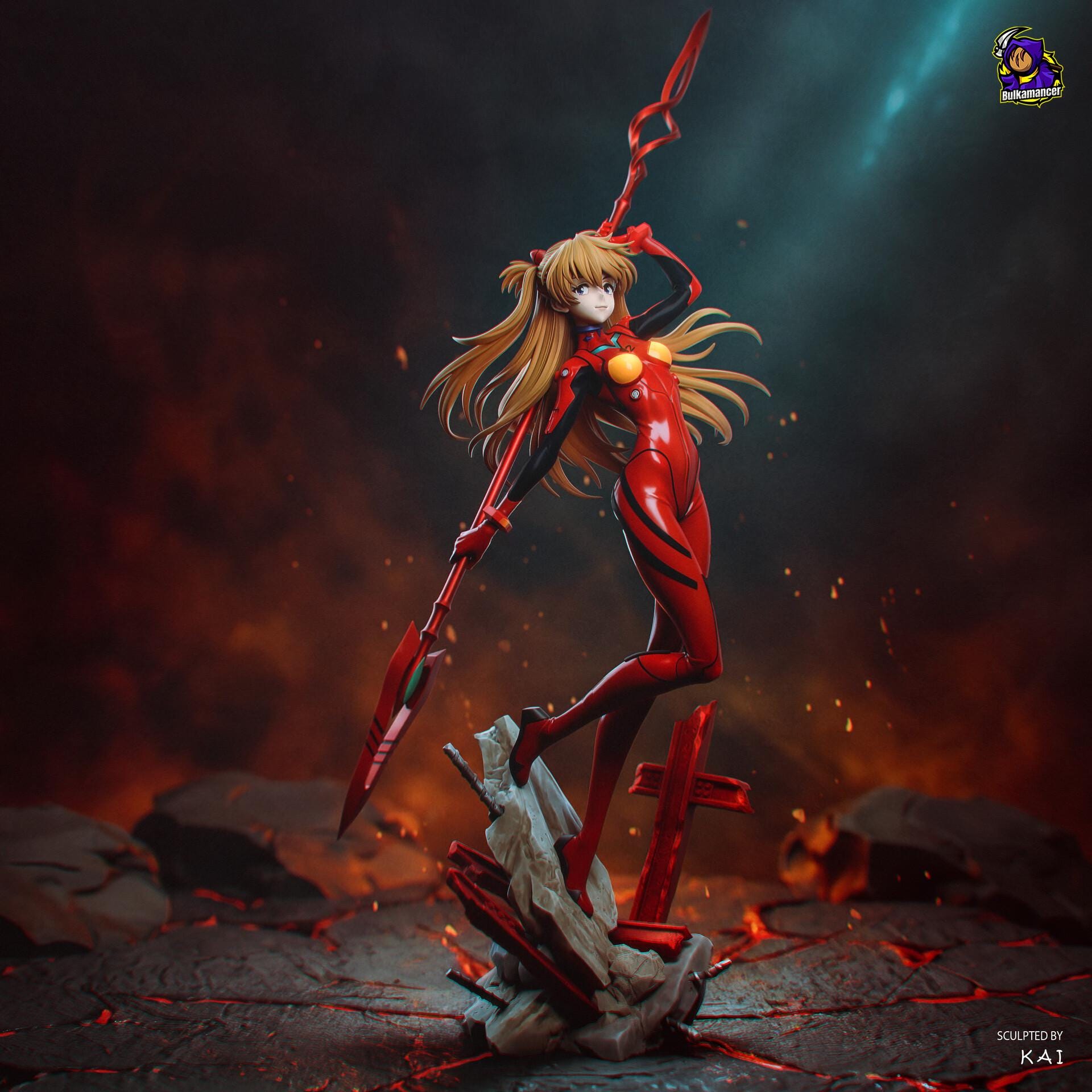 Asuka Resin Statue, Hand Painted Figure, 30 cm (11.8 in)