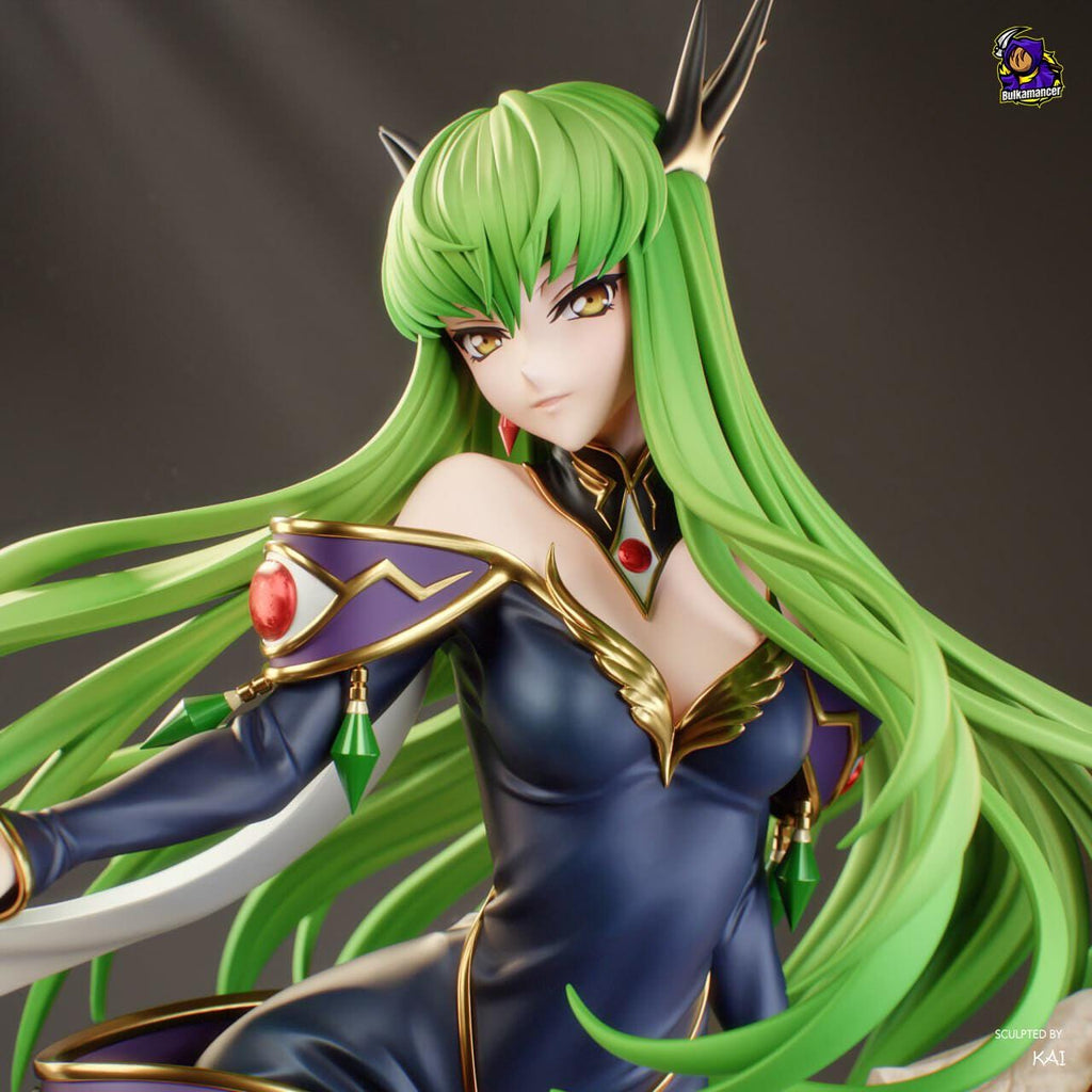 C.C. Code Geass Resin Figure, Hand Painted Collectible Statue, 25.4 cm (10.0 in)