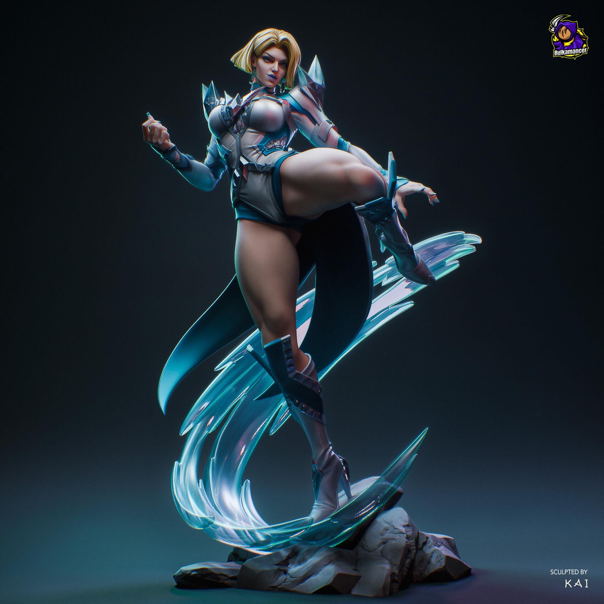 Emma Frost resin figure, Hand Painted Collectible Statue, 25.4 cm (10 in)