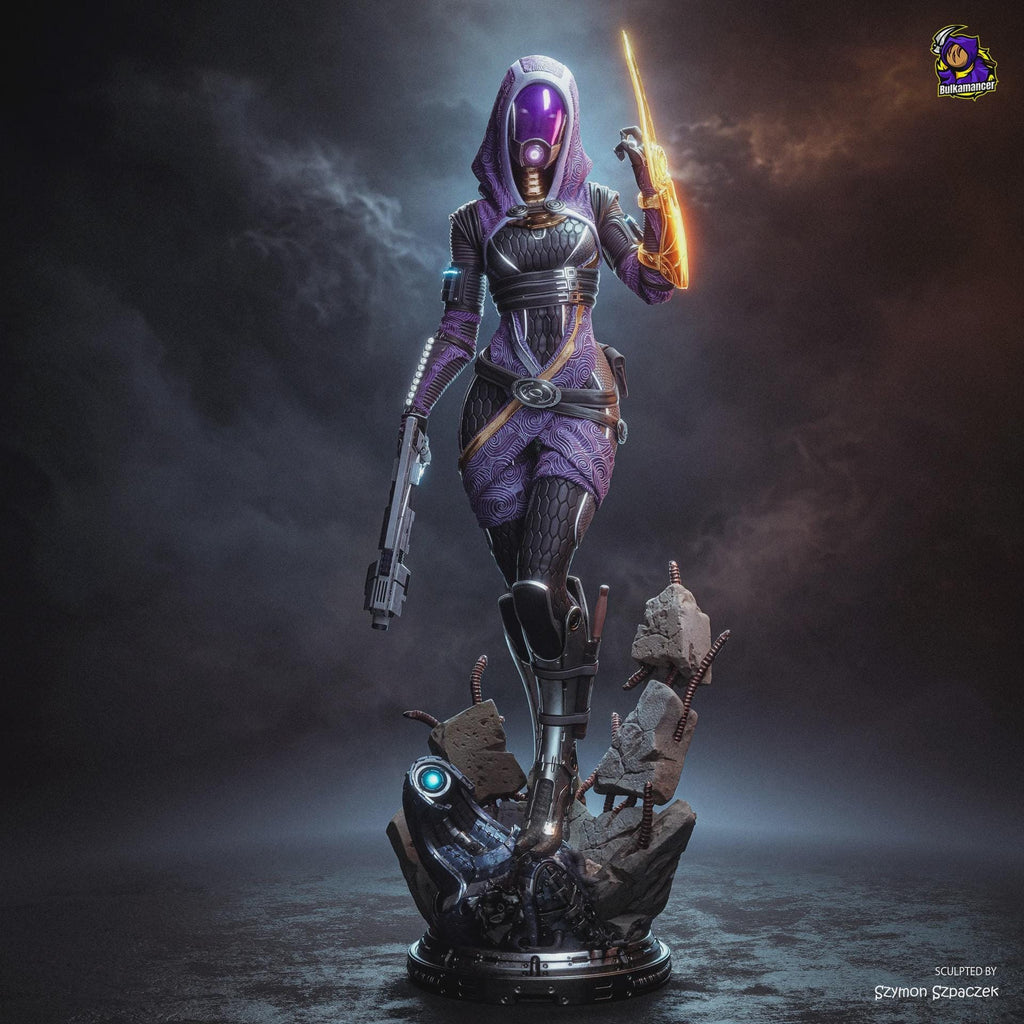 Tali'Zorah Resin Figure, Tali Zorah Resin Figure, Hand Painted Statue