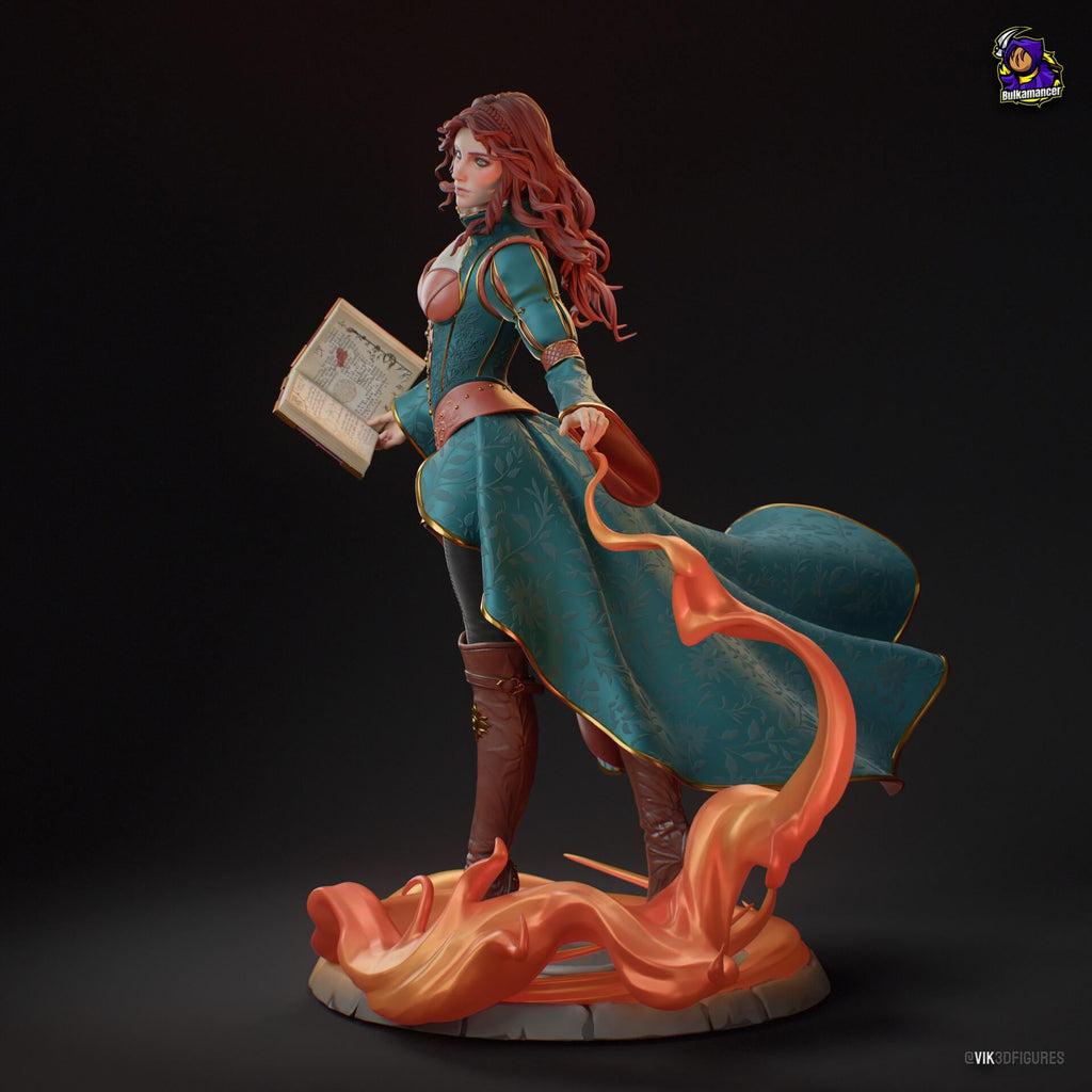 Triss Merigold Statue, Hand Painted Resin Figure, 24 cm (9.45 in)