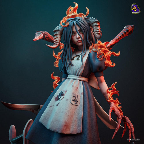 Alice Madness Returns Figure, Resin Statue, Hand Painted, 20 cm (7.87 in)