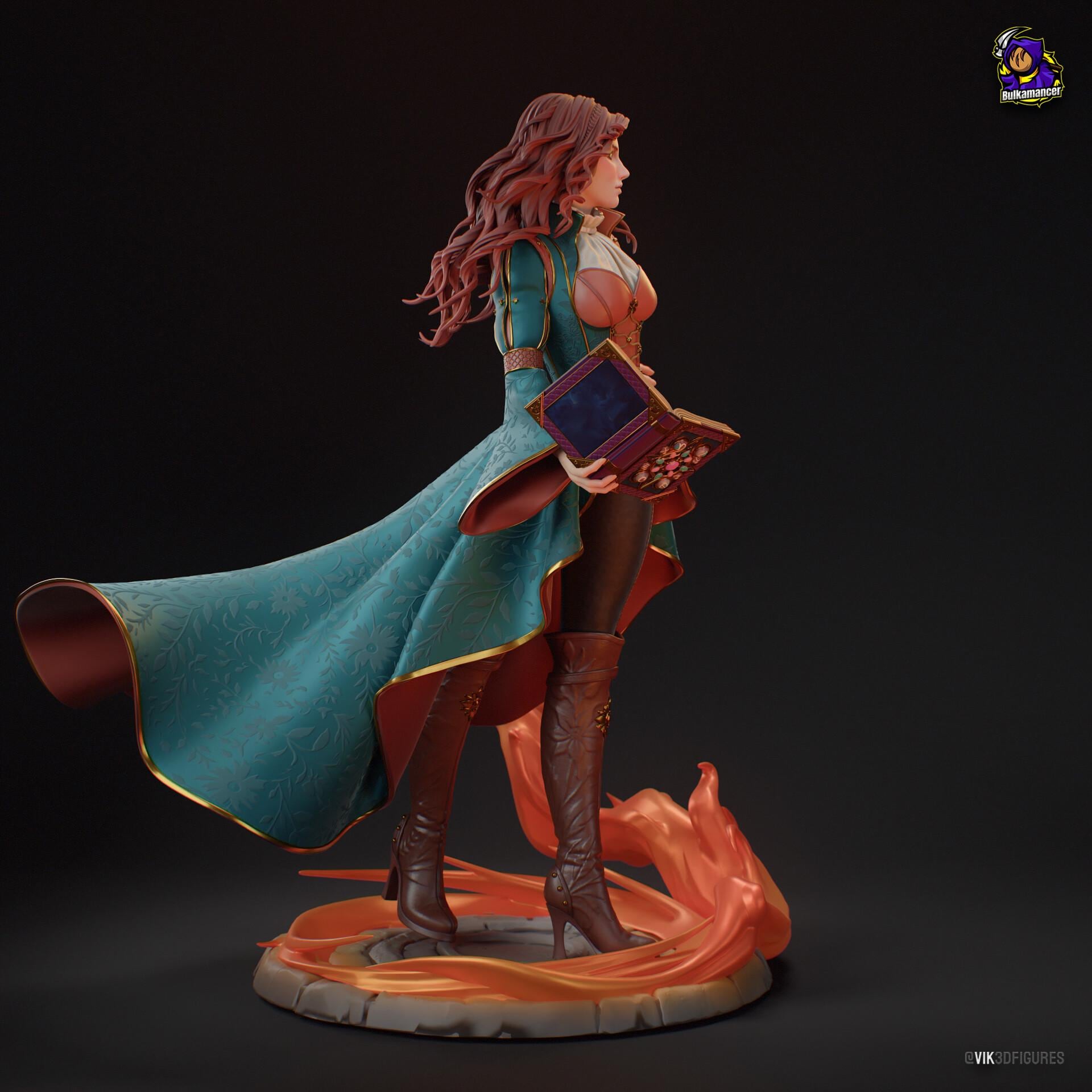 Triss Merigold Statue, Hand Painted Resin Figure, 24 cm (9.45 in)