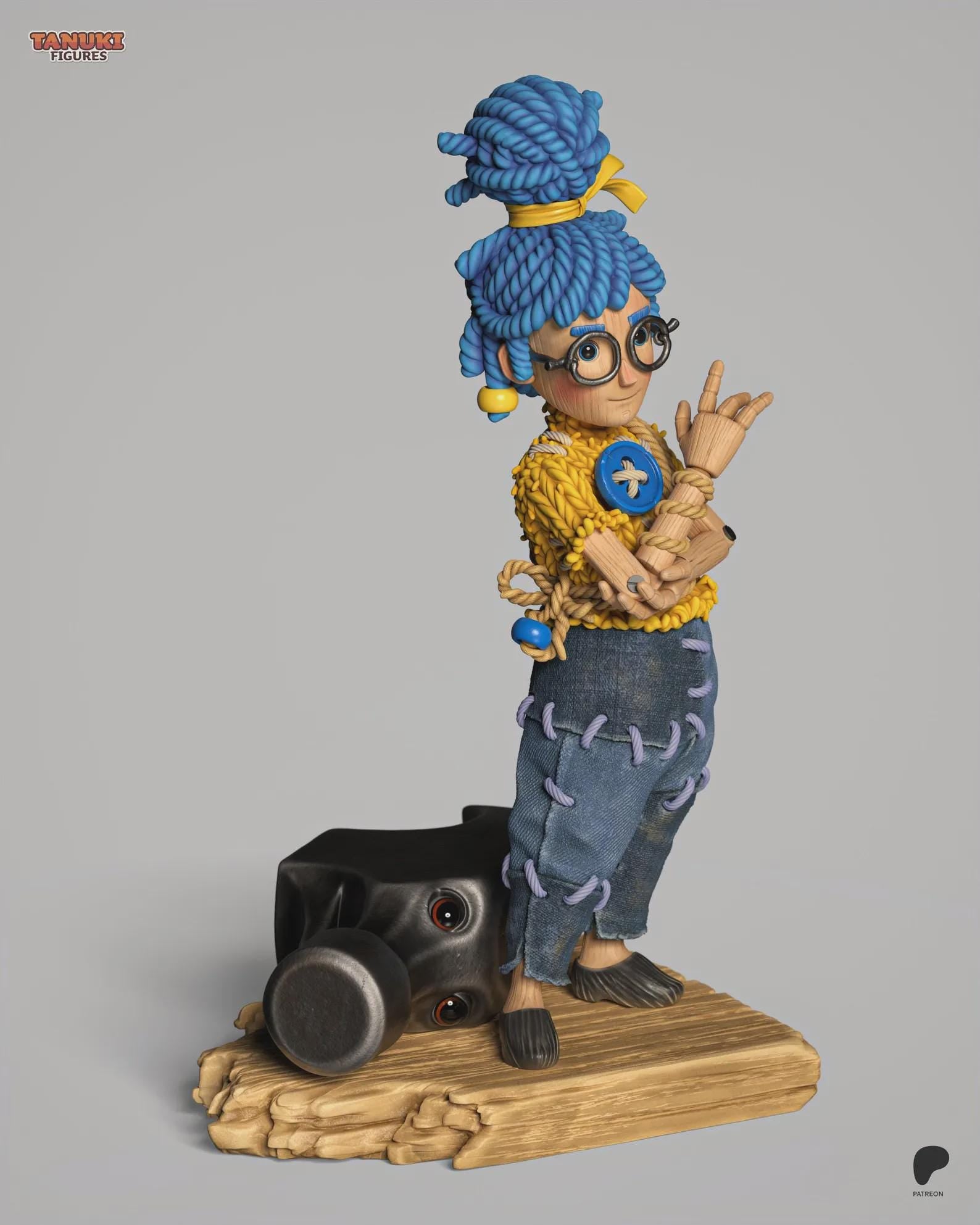 May resin statue, Hand Painted Collectible Figure, 106 mm (4.2 in)