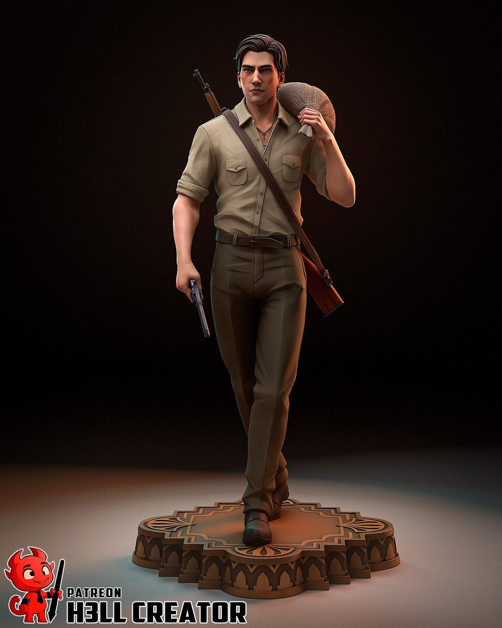 Enzo Favara Resin Statue, Hand Painted Collectible Figure, 161 mm (6.3 in)