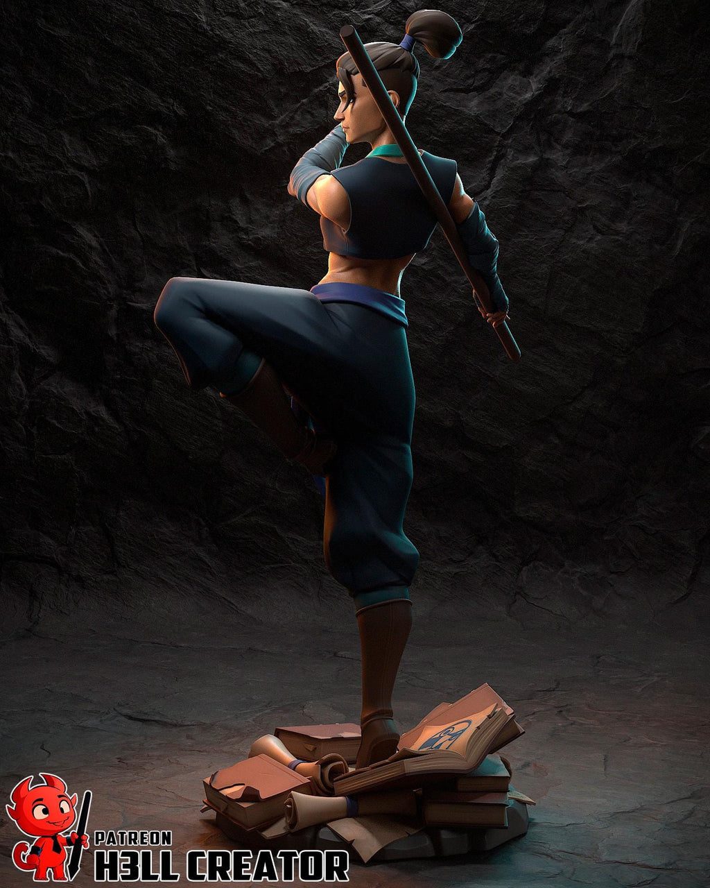 Beauregard resin figure, Critical Role Hand Painted Collectible Statue