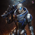 Garrus Vakarian Statue, Hand Painted Resin Figure, 331 mm / 13.0 in
