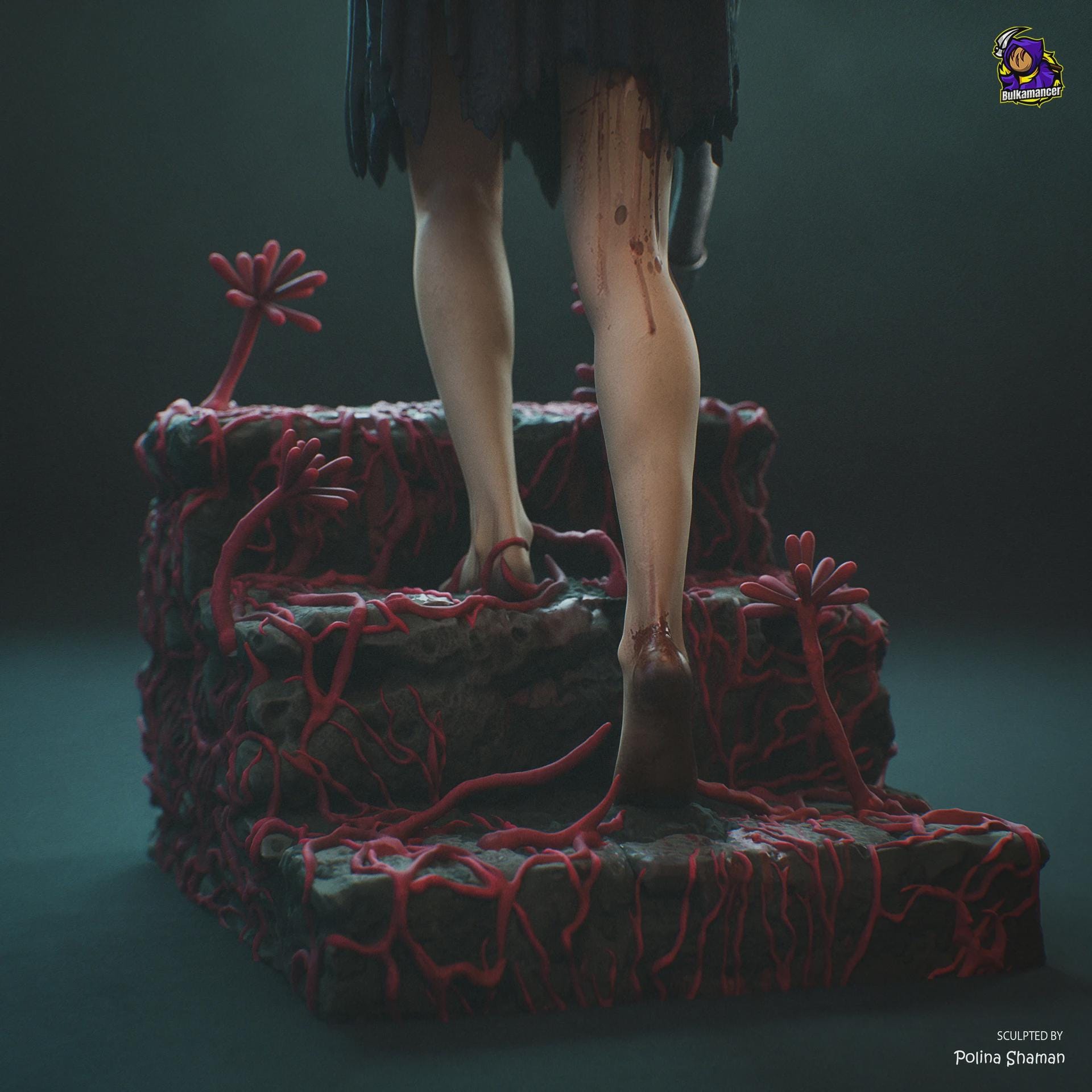 Hinako resin figure, Hand Painted Collectible Statue, Display Art