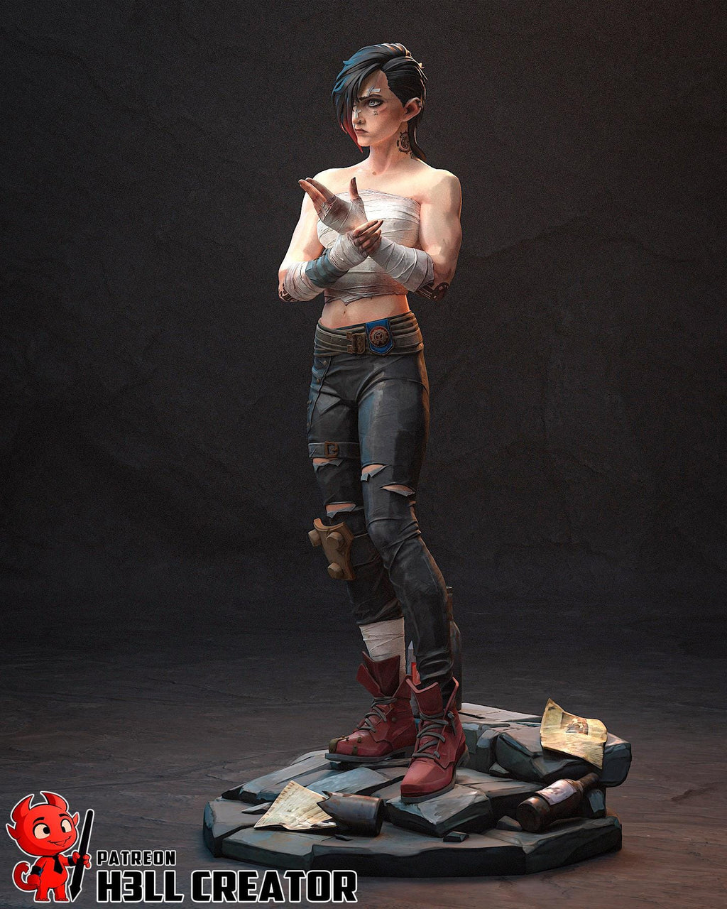 Vi Resin Statue, Hand Painted Collectible Figure, 200 mm (7.9 in)