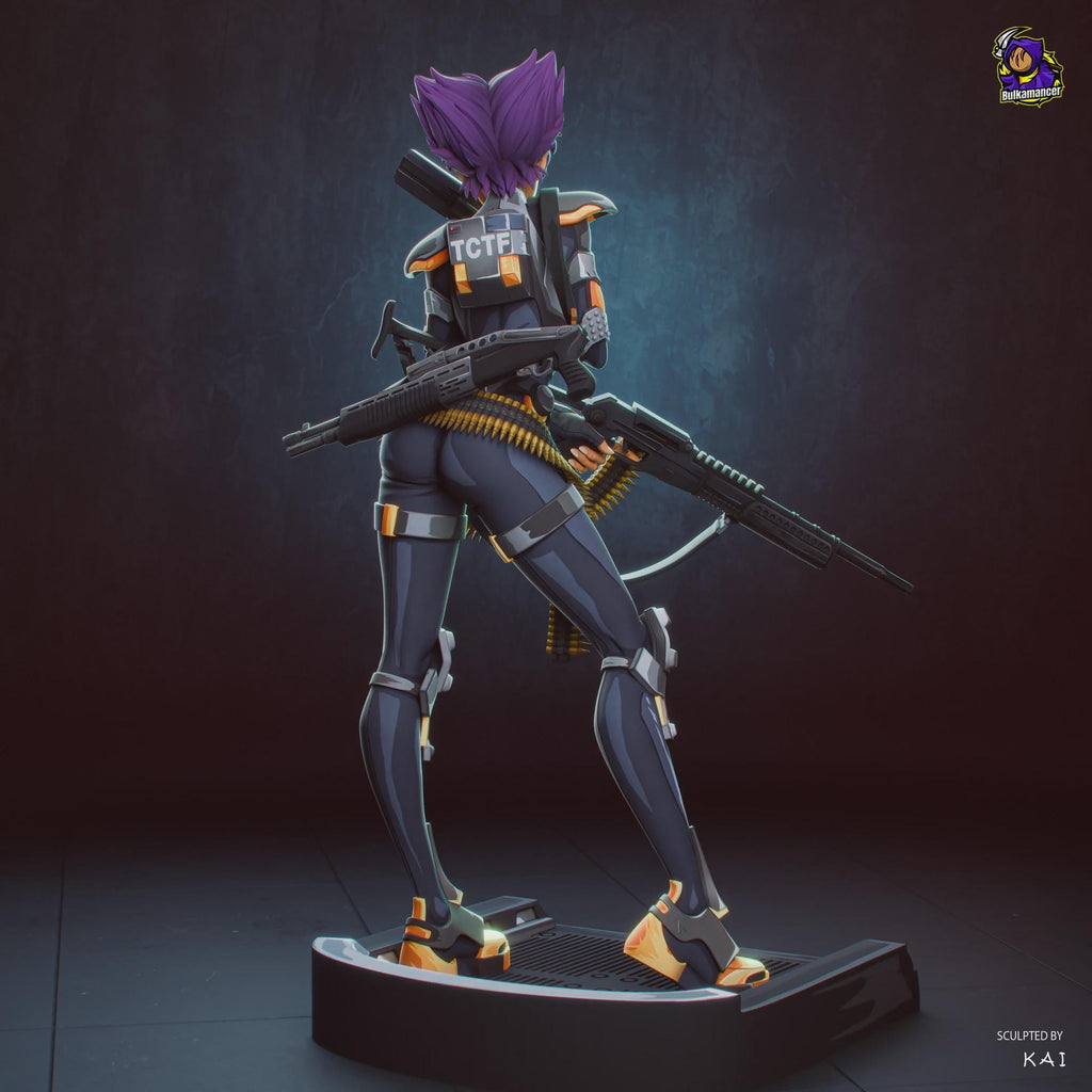 Konoko Oni resin figure, Hand Painted Resin Statue, 22.4 cm (8.8 in)