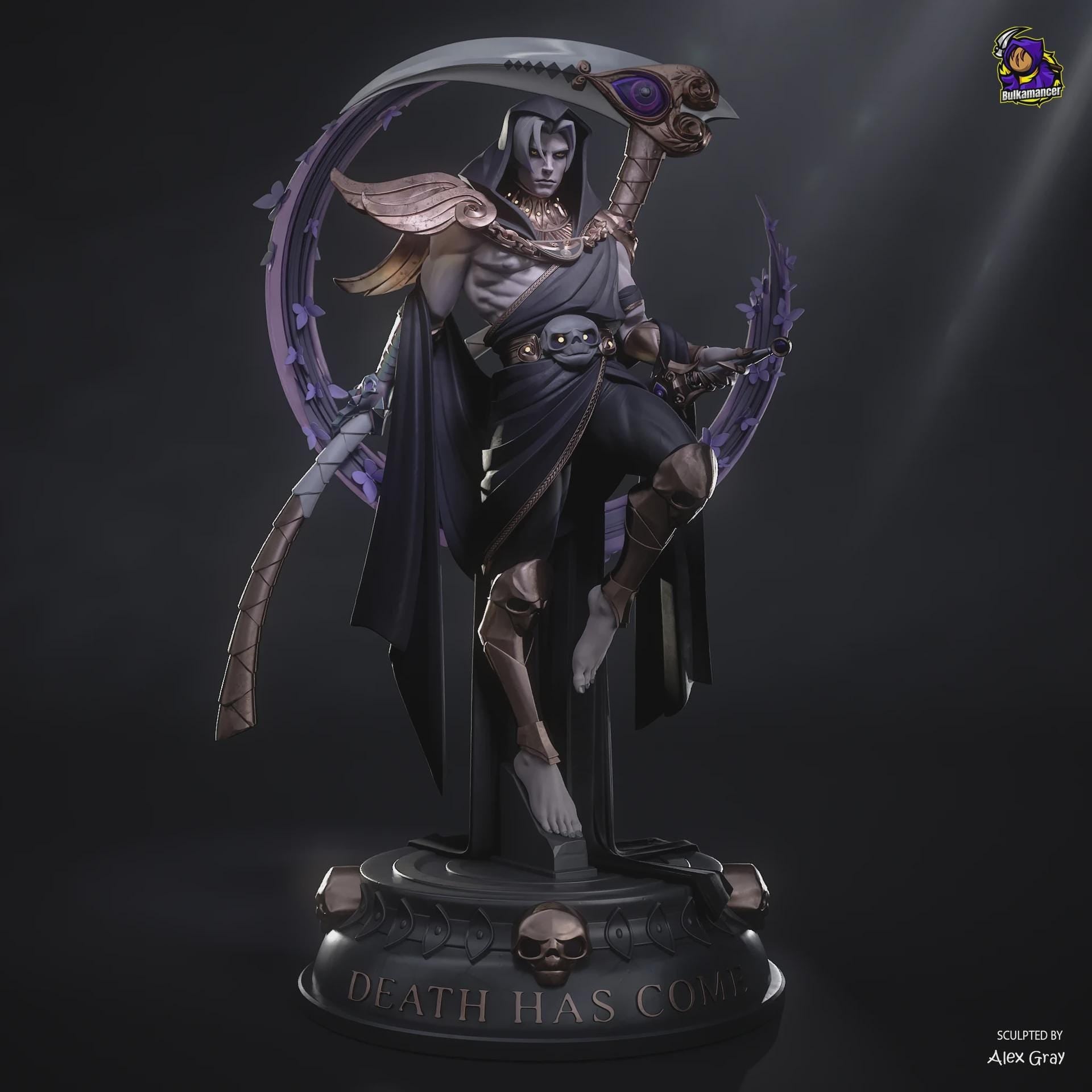 Thanatos resin figure, Hand Painted Collectible Statue, 32.1 cm (12.64 in)