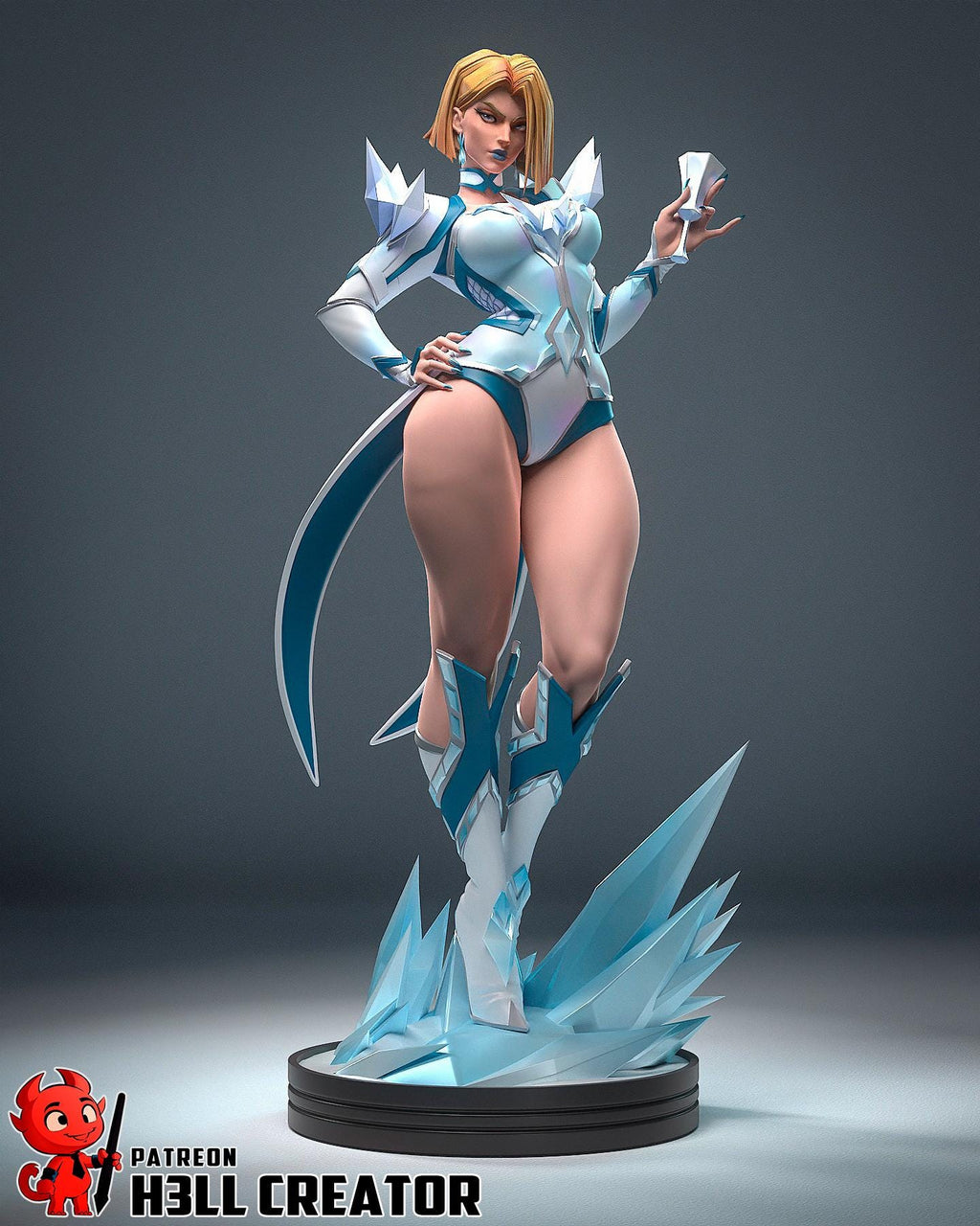 Emma Frost Statue, Resin Statue, Hand Painted Figure, 183 mm (7.2 in)