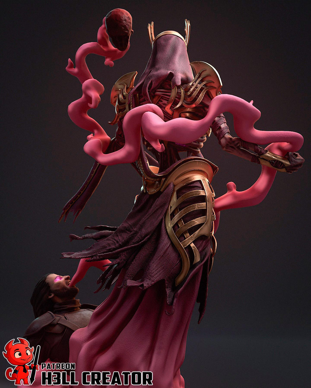 Vecna resin statue, Hand Painted Collectible Figure, 199 mm (7.8 in)