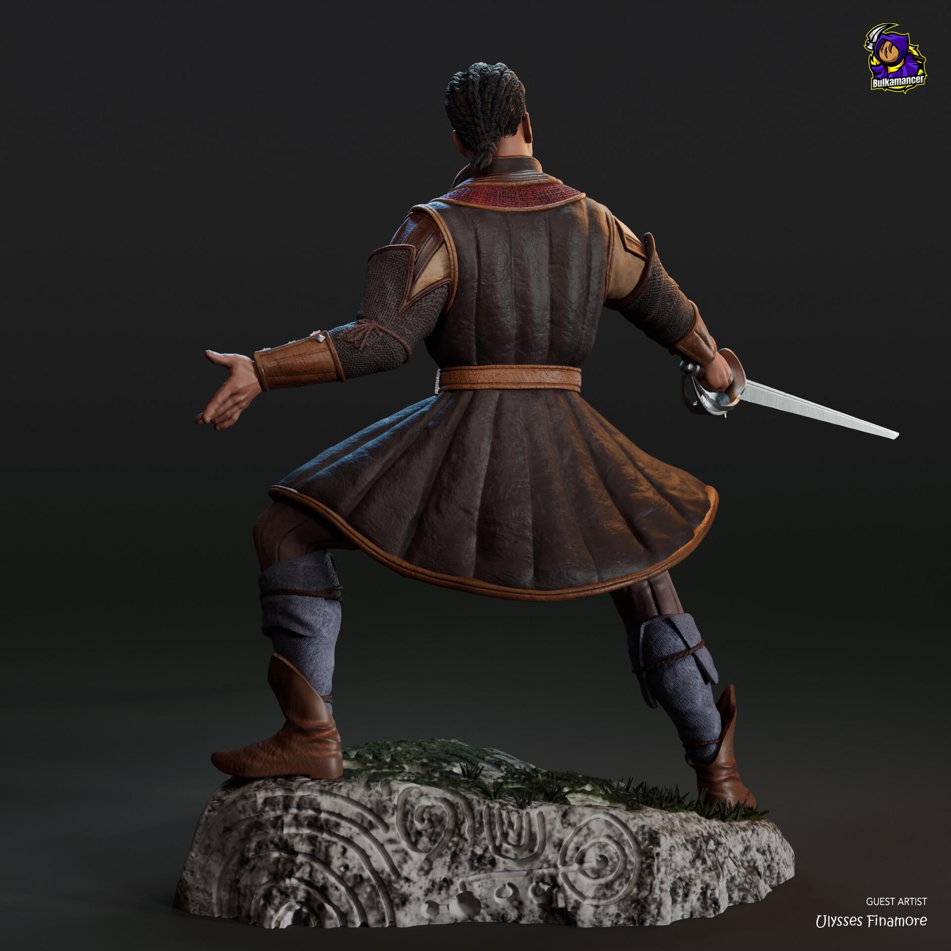 Wyll Resin Figure, Hand Painted Collectible Statue, 23.5 cm (9.25 in)