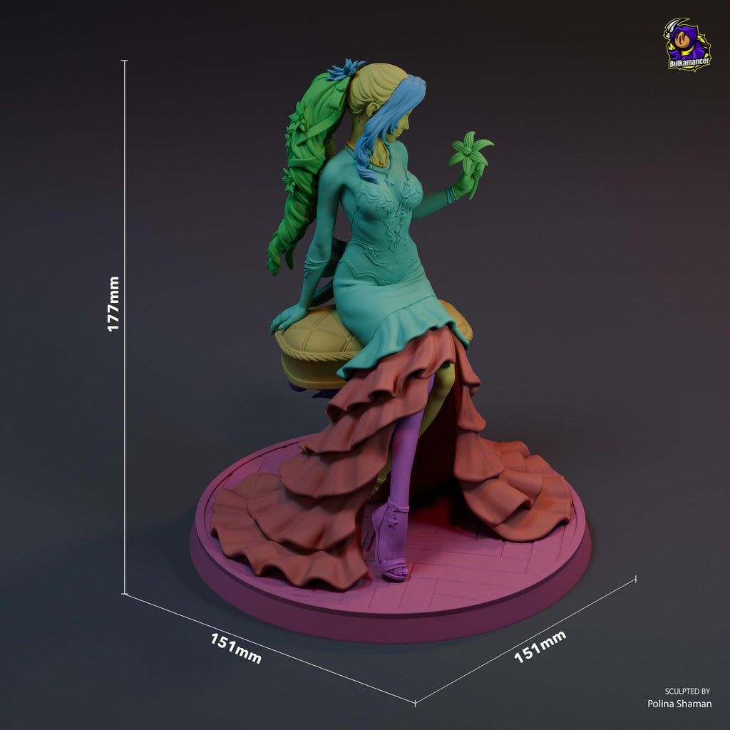 Aerith Gainsborough Figure, Resin Statue, Hand Painted, 17.7 cm (6.97 in)